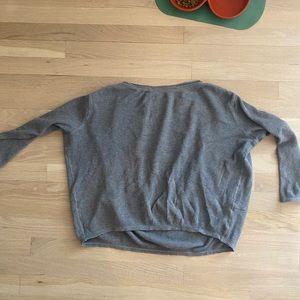 lulu lemon grey light sweatshirt/sweater
